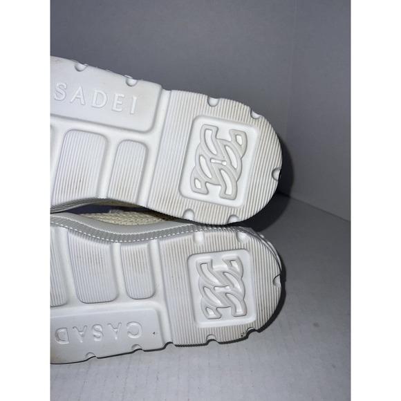 Casadei Nexus Hanoi Woman’s White On White Size US 8 1/2 EUC Made In Italy - Picture 12 of 16